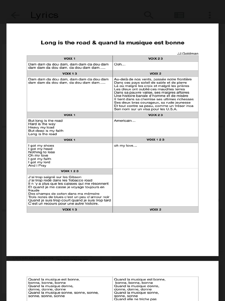 Long Is The Road Google Drive PDF