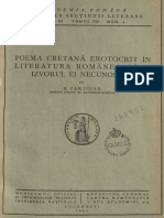 Poema Cretana Erotocrit Cartojan Nicolae Bucuresti 1935