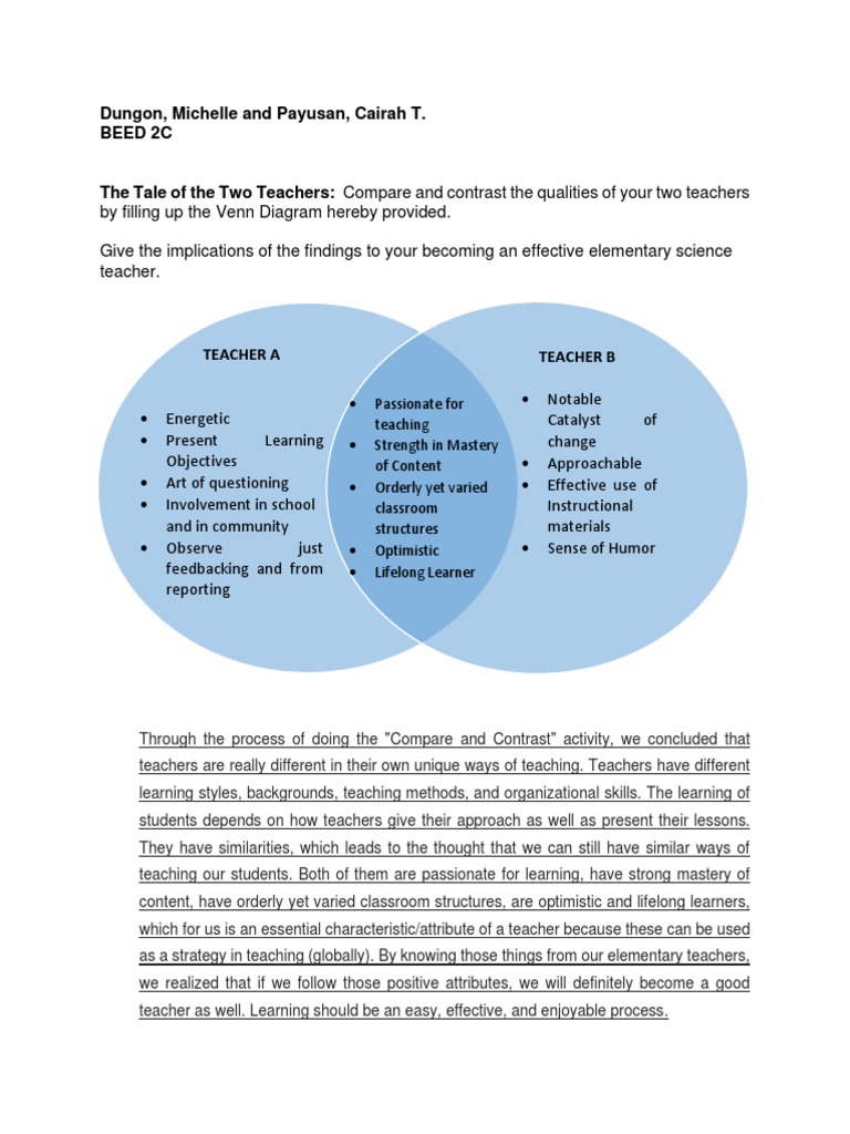 The Tale of The Two Teachers | PDF | Career & Growth