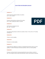 Pressure in fluids and atmospheric pressure explained