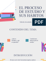 El Proceso de Estudio y Sus Hábitos