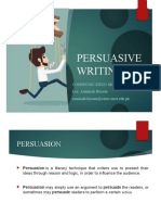 Persuasive Writing Techniques A-Z