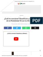 Modalidad 10 Del IMSS - Beneficios y Diferencias Con La Modalidad 40 - Uno TV