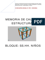 Memoria de Calculo SS - Hh. Chichina