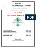 Road Development in India Project Report