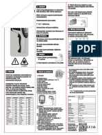Infrapunalämpömittari: Tuote 8658 - 50 °C + 1150 °C Käyttöohje