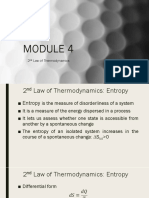 Module 4 2nd Law of Thermodynamics