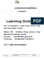 Install Wiring System Using Rigid Steel Metallic Conduit