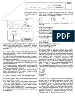 Avaliação Bimestral 3º Ano - Física