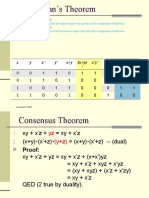 Demorgans Theorem and Boolean Functions
