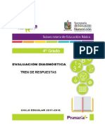 Evaluación diagnóstica de español y matemáticas 4° y 5° grado