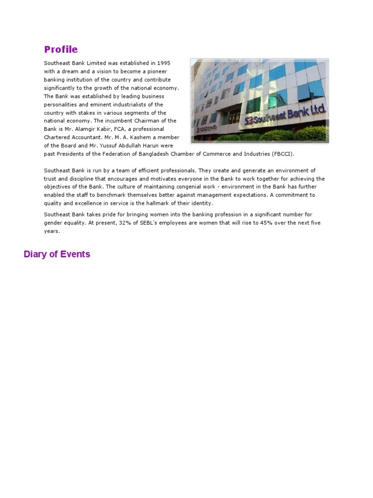 Southeast Bank Limited Overview | PDF | Credit Card | Payments