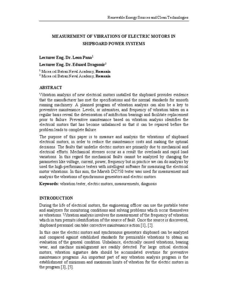Paper A | PDF | Electric Motor | Engines