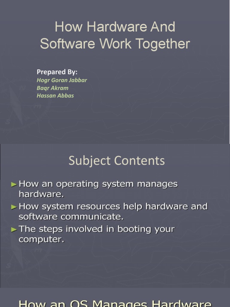 How Hardware and Software Work Together | PDF