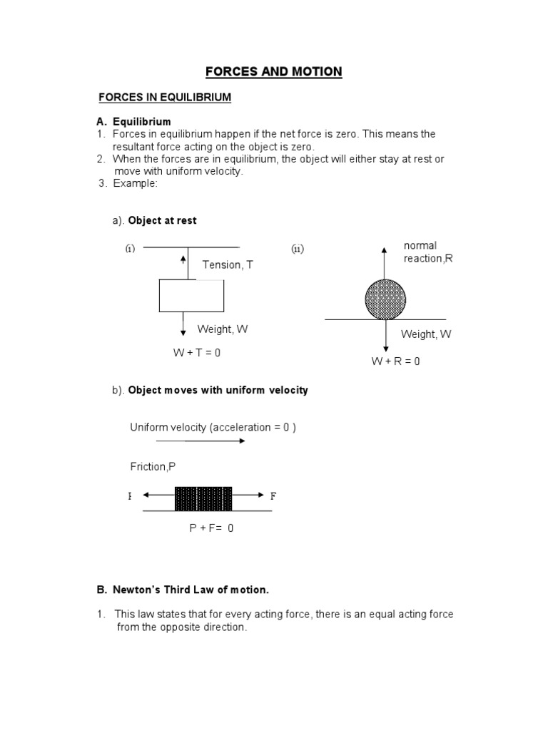 Equilibrium of Forces Explained | PDF | Force | Physical Quantities