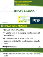 Break - Even Analysis