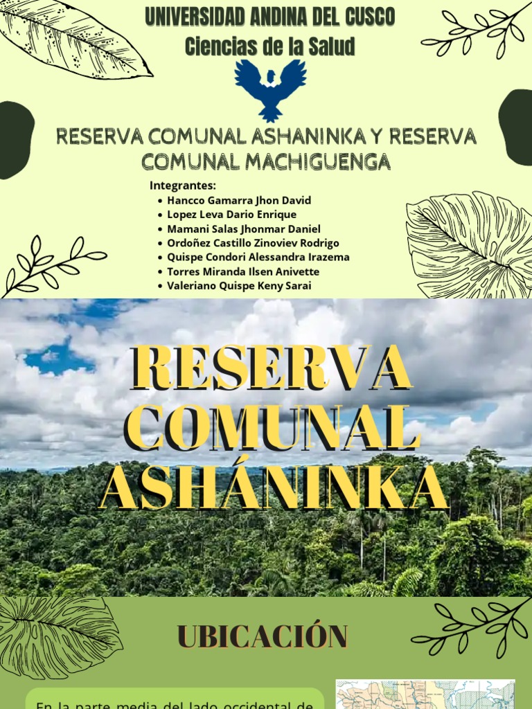 Reserva Comunal Ashaninka y Reserva Comunal Machiguenga Descargar
