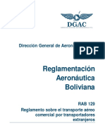 Dirección General de Aeronáutica Civil Reglamentación Aeronáutica Boliviana