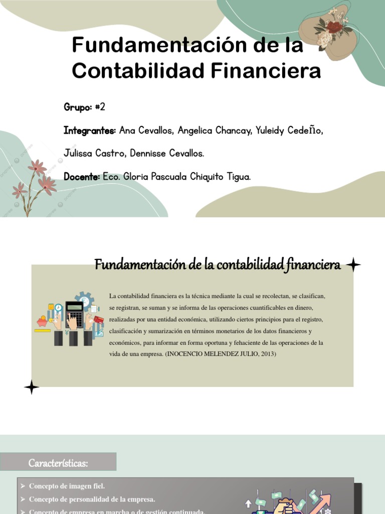 Fundamentos de la Contabilidad Financiera | PDF | Contabilidad | Estado ...