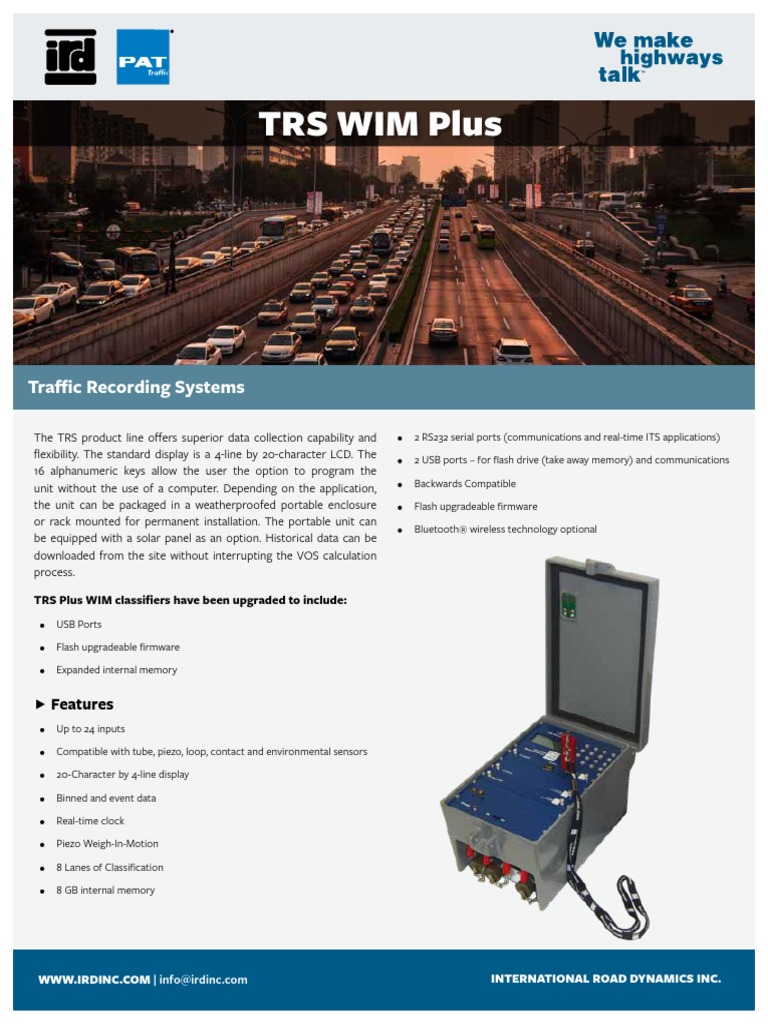 TRS WIM Plus Brochure 190301 B | PDF | Usb | Flash Memory