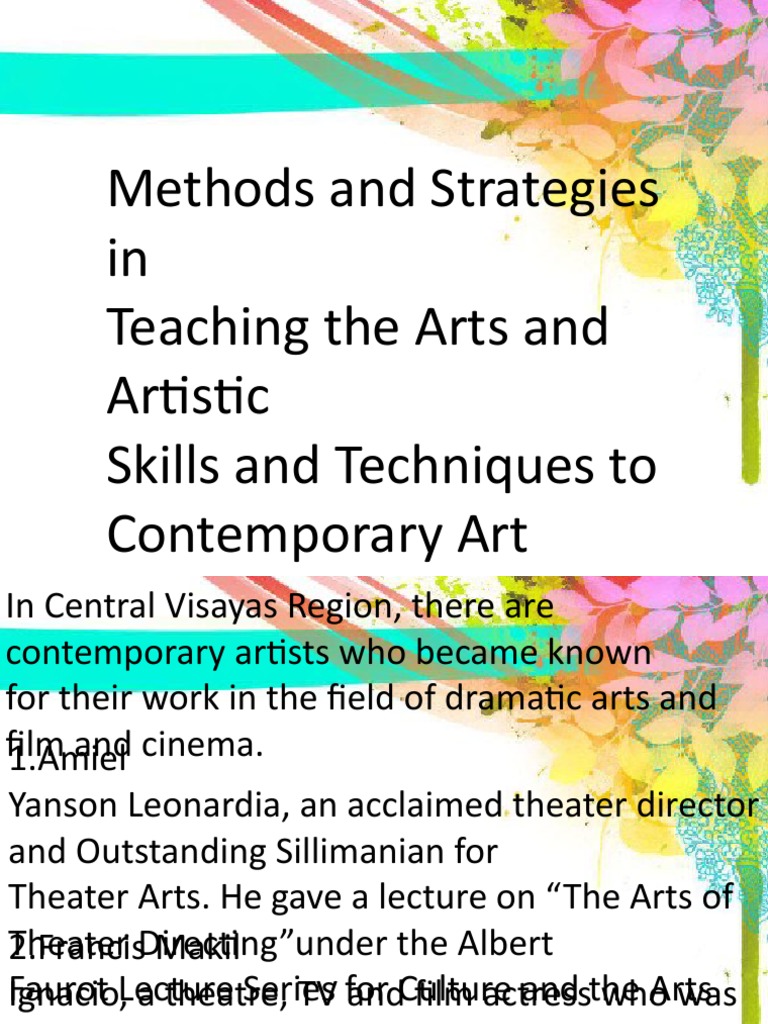 Teaching Contemporary Arts Strategies | PDF | Paintings | Cognition