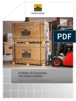 Entladen Und Entpacken Von Solarmodulen