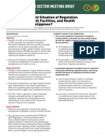 03 What Is The Current Situation of Regulation of Hospitals, Health Facilities, and Health Services in The Philippines