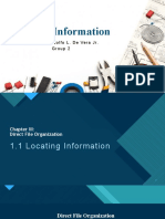 Locating Information Report