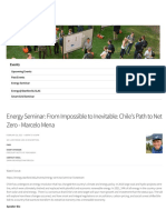 Energy Seminar - From Impossible To Inevitable - Chile's Path To Net Zero - Marcelo Mena - Energy