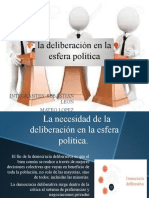 Nesesidad Deliberacion en La Esfera Politica