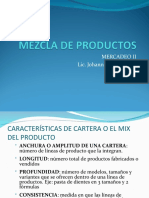 4.1 - Mezcla de Productos