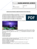 Exercã Cios de Revisã o Sobre Processos de Eletrizaã Ã o 2