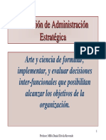 Definición de la Administración Estratégica