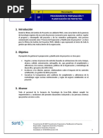 Planificación y Preparación de Proyectos