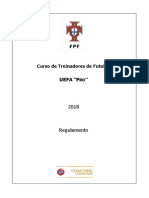 Regulamento UEFA PRO 2018 - 1