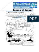 Ficha de Cuidar El Agua para Primaria