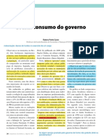 Consumo do governo brasileiro aumentou fortemente entre 1980-1990