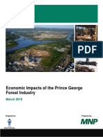 Economic Impacts of the Prince George Forest Industry 2018