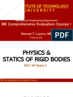 MECC481 - 5 - Physics Statics of Rigid Bodies