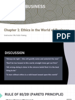 (ETHICS) - Chap1-Ethics in The World of Business