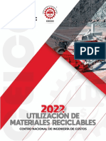Catalogo de Costos Directos para Utilizacion de Materiales Reciclados 2022