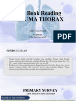 Text Book Reading Trauma Thorax: Zulfikri Ammirul Khadafi Pembimbing: Dr. Bambang Sugeng SP.B