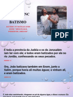 A Importância Do Batismo