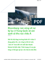 Bloomberg Làn sóng vỡ nợ kỷ lục ở Trung Quốc sẽ càn quét cả khu vực châu Á 