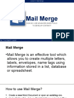 E Technology Lesson3 Mail Merge