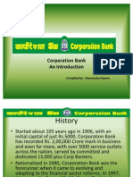 Corporation Bank - An Introduction