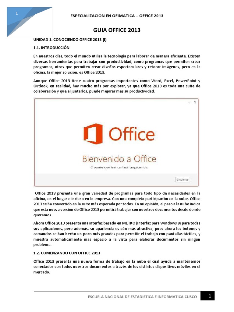 Guia Office 2013 | Descargar gratis PDF | Archivo de computadora ...