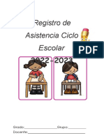 Registro de Asistencia Ciclo Escolar 2021 2022 Me