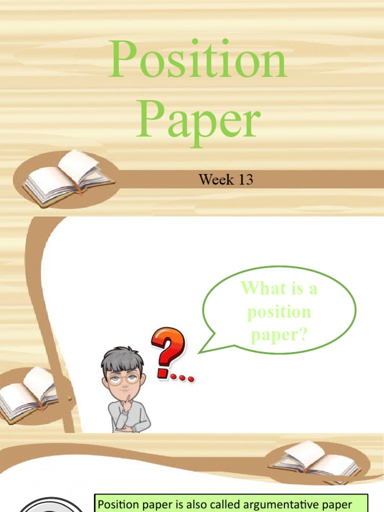 Week 13 Position Paper | PDF