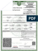 Acta de nacimiento de Carol Shantal Castro Castro